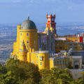 Pena Palace in Sintra - Portugal - architecture background